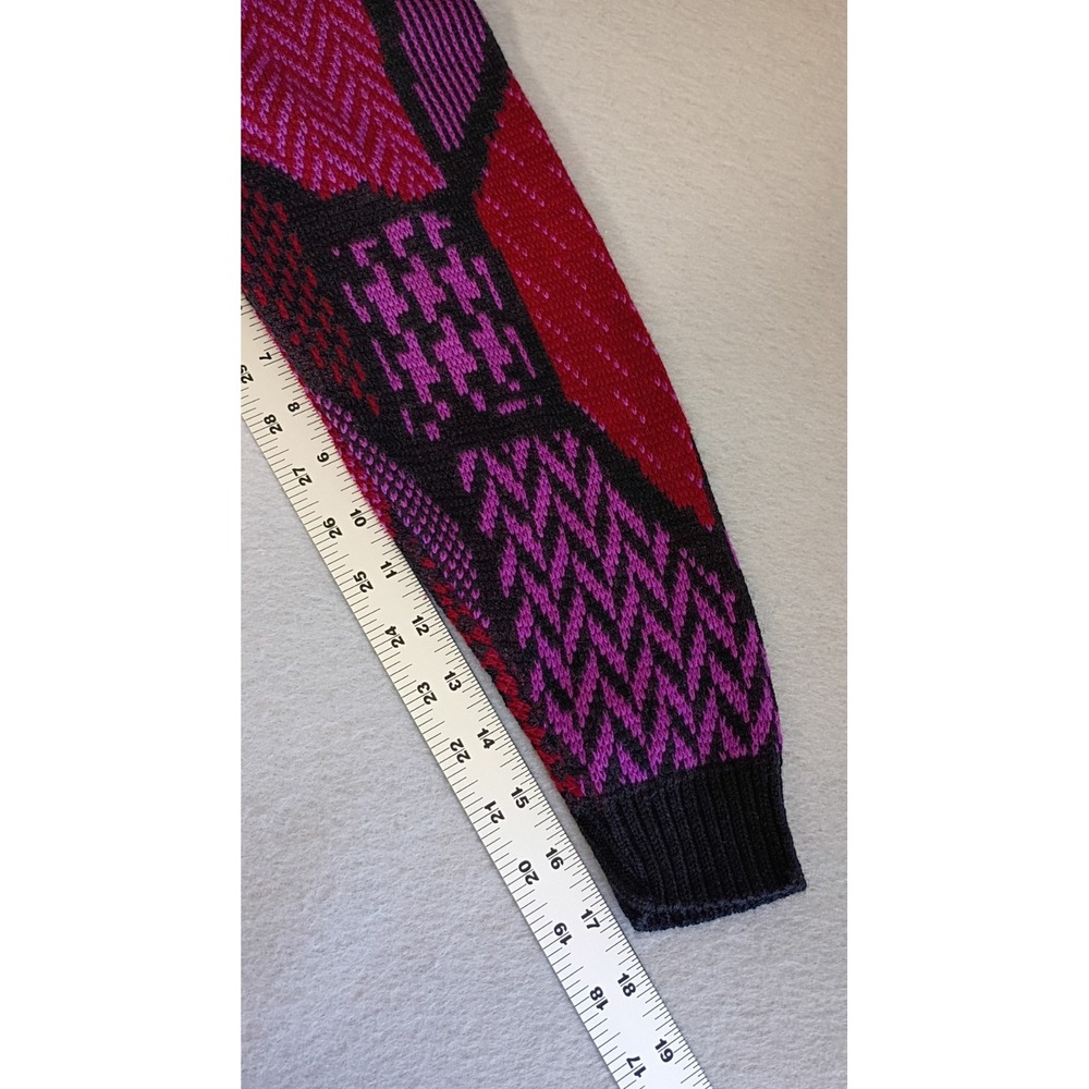 Vtg Womens Havenshire Patterned Acrylic Knit Sweater Made In USA Size 12? 90s - Picture 7 of 10
